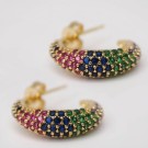Hoops zirkonia steiner flerfarget thumbnail