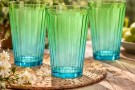 Glass i regnbuefarger - blå/grønn thumbnail
