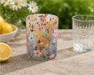 Lysglass småblomster matt rosa  thumbnail