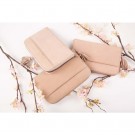 Clutchveske/lommebok lys rosa skinn thumbnail