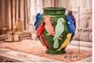 Vase med papegøyer thumbnail
