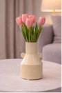 Vase beige i keramikk thumbnail