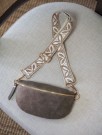 Bumbag - semsket skinn - taupe thumbnail