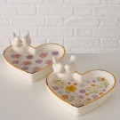 Fuglebad - lilla og rosa blomster thumbnail