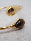 Armring med brun sten thumbnail