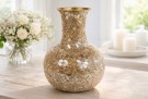 Vase med gullmosaikk 36 cm høy thumbnail