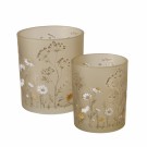 Lysglass blomstereng - sett med 2 stk thumbnail