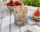 Lysglass småblomster matt rosa  thumbnail
