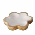 Hvite blomsterskåler - sett med 2 stk thumbnail