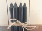  10 pk rustikklys sorte 18 cm thumbnail