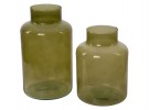 Vase resirkulert glass grønn 20cm thumbnail