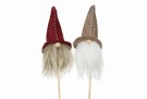 Nisse på pinne med beige hatt thumbnail