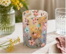 Lysglass småblomster matt rosa  thumbnail