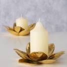 Lysholder til kubbelys stor blomst thumbnail