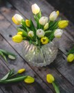 Tulipanbukett - hvit thumbnail