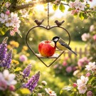 Fuglemater med fugler thumbnail