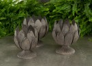 Lysholder metallblomst stor thumbnail