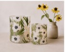 Lysglass hvite store blomster thumbnail