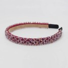 Hårbøyle med glassperler burgunder thumbnail