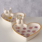 Fuglebad - lilla og rosa blomster thumbnail