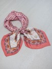 Satengskjerf rosa og beige thumbnail