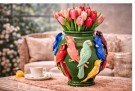 Vase med papegøyer thumbnail