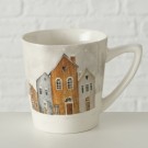 Krus med husrekke - brunt stort hus thumbnail