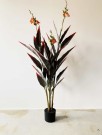 Canna kunstig blomst i potte - 147 cm høy! thumbnail