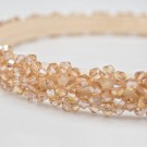 Hårbøyle med glassperler champagne thumbnail