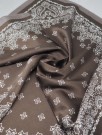 Satengskjerf paisley brun og taupe thumbnail