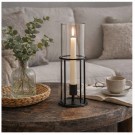 Lysestake til kronelys med glass, 26 cm høy thumbnail