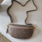 Bumbag - semsket skinn - taupe thumbnail