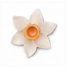 Blomst lysestake - hvit/orange thumbnail