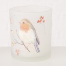 Lysglass med rødstrupe stort (lys stjert) thumbnail