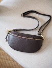 Bumbag - skinn - mørkebrun thumbnail