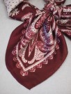 Satengskjerf bordeaux thumbnail