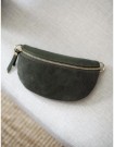 Bumbag - semsket skinn - oliven thumbnail