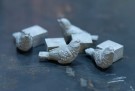 Krukkeføtter lys fugl - sett med 4 stk thumbnail