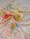 Satengskjerf pastellblomster thumbnail