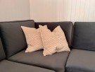 Putetrekk drapert velur varm beige  thumbnail