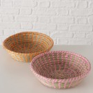 Kurv natur/rosa thumbnail