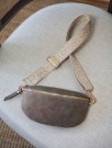 Bumbag - semsket skinn - taupe thumbnail