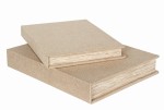 Bok med oppbevaring beige lin stor