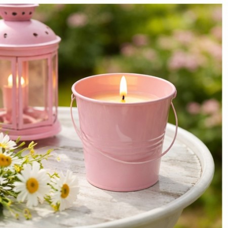 Duftlys sitron - rosa