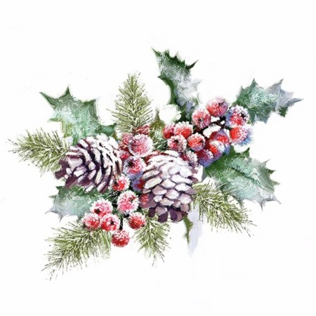 Serviett lunsj juledekorasjon
