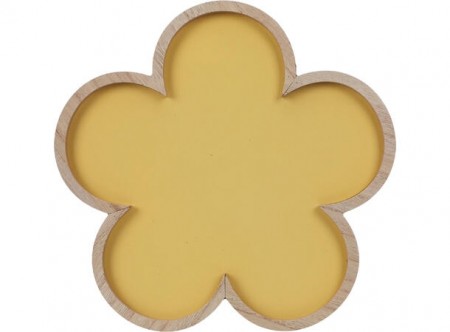 Blomsterfat gulfarge og tre