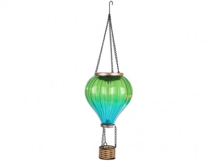 LED lampe luftballong - grønn/blå