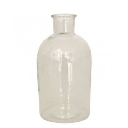 Flaske i klart glass 20cm