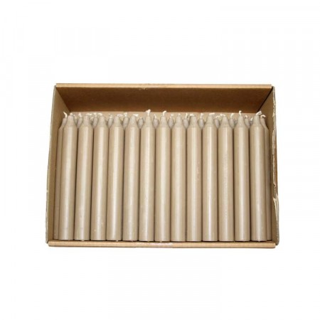 10 pk rustikklys lingrå 18 cm