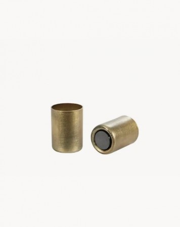 Lysekroneholder magnet antikk messing